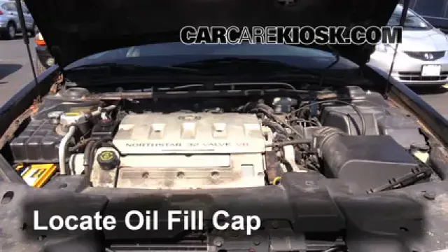 2000 Cadillac Eldorado ESC 4.6L V8 Aceite Agregar aceite